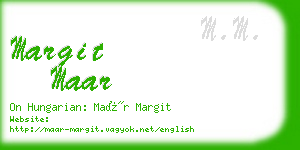 margit maar business card